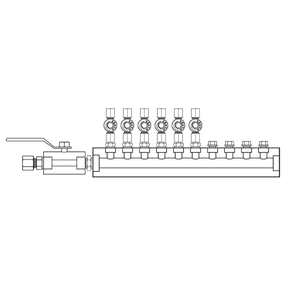 M2065030 Manifolds Stainless Steel Single Sided