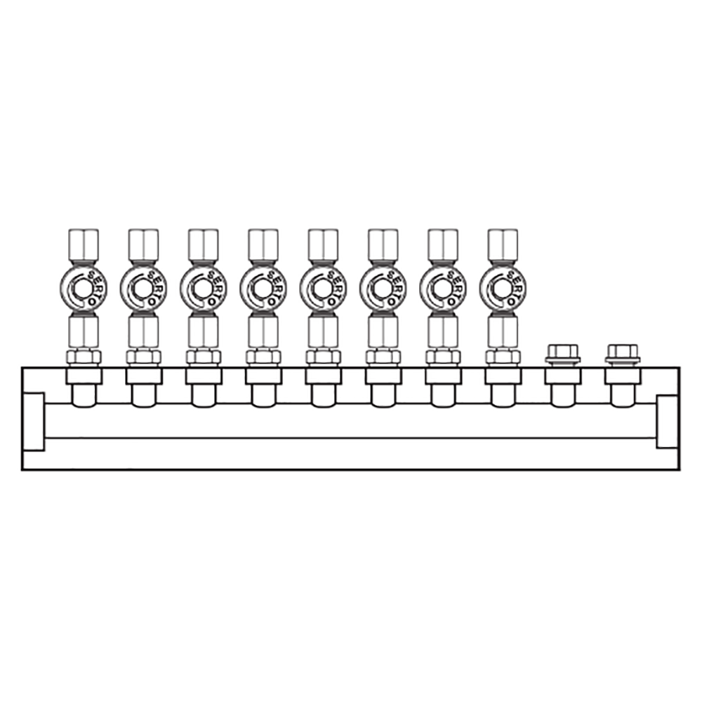 M2085000 Manifolds Stainless Steel Single Sided