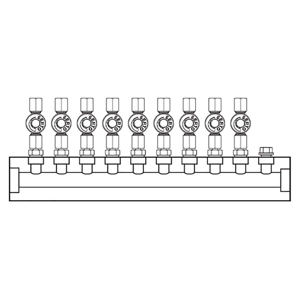 M2095000 Manifolds Stainless Steel Single Sided