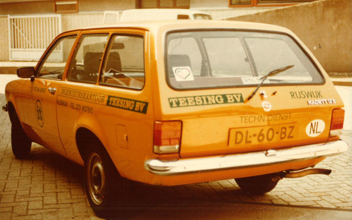 Teesing bedrijfsauto in de jaren 1970.
