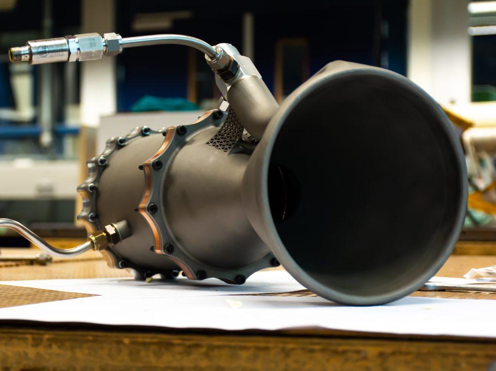 Cryogene flowmeting bij vloeibare brandstof motoren van ruimtevaart motoren.