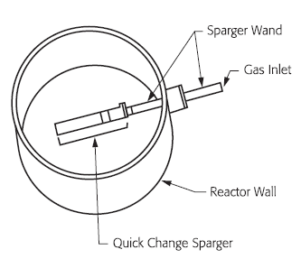 Sparger bioreactor drawing