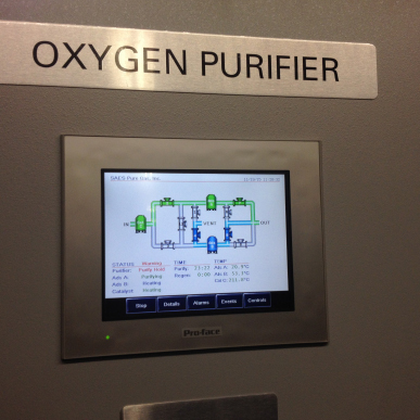 Oxygen purifier paneel