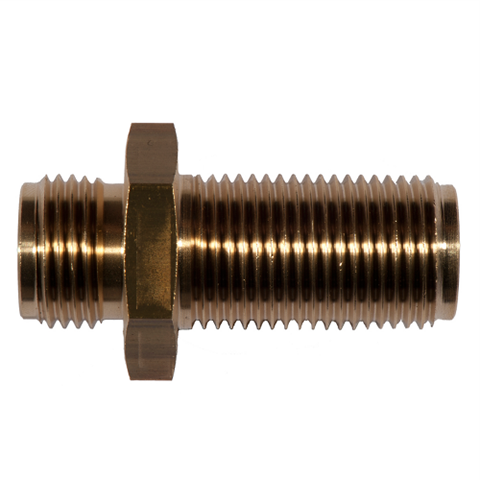 Straight Union Pan-Mnt Male G1/2-G1/2 Brass G 01504-1/2-1/2 (Panel Max. 5mm)