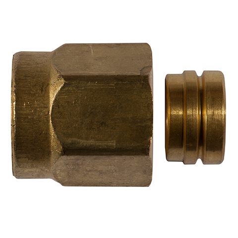 Nut Conn. Tube 22,22mm Brass 40021-22,22