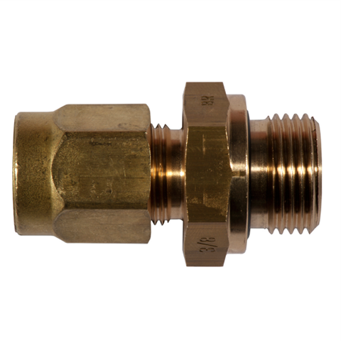 Straight Union O-Ring Tube/Male 15,88mm_G1/2  Brass Seal NBR 41124-15,88-1/2 OR