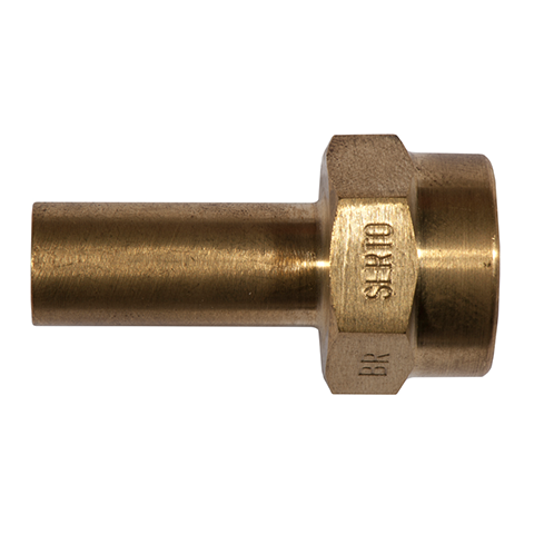 Adapter Adj. TubeStub/Female 28mm_G1.1/4  Brass 41704-A28-1 1/4