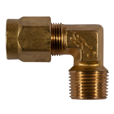Elbow Union Tube/Male 3mm_1/8NPT Brass 42421-3-1/8NPT