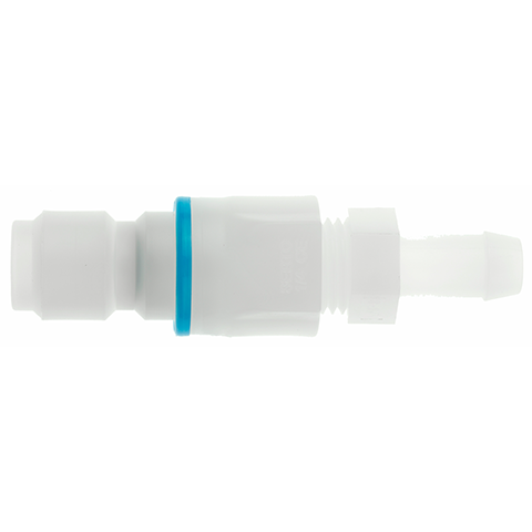 17032050 Nipple - Single Shut-off - Hose Barb Single shut-off nipples/ plugs work without valve in the nipple. The flow is stalled when the connection is broken. ( Rectus SF serie)