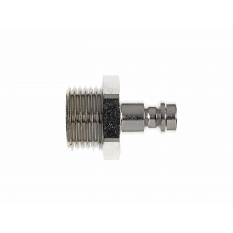 17032800 Nipple - Straight Through - Male Thread Serto and Rectus  quick coupling Straight through nipples and plugs with full bore work without a valve and thus achieve the best possible flow (flow). The turbulence which is normally caused by the intergrated valves is not present.