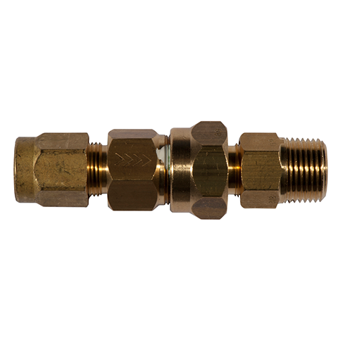 Check Valve Tube/Male 8mm_R1/4 OP 0,2 Bar  Brass Seal NBR CV 43A40-8-1/4 0,2