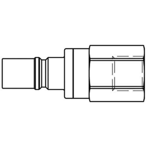 46810400 Nipple - Dry Break - Female Thread Rectus double shut-off nipple with flatsealing or dry-break system for leak-free design. (KL series). On the coupling and plug, our leak-free coupling systems have valves that build up no dead-space volume. As such, when the connection is broken, no drops of the medium being channelled are able to escape. This variant is especially suitable for transporting aggressive media or in sensitive environments like in cleanrooms.