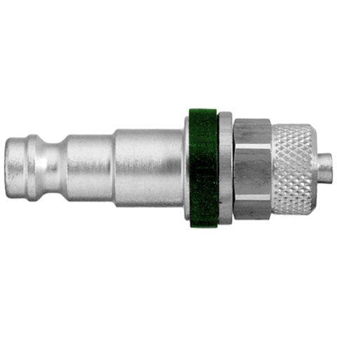 48025680 Nipple - Straight-through - Plastic Hose Connection Nipple Straight through - coded systems/ Rectukey.  The mechanical coding of the coupling and plug offers a  guarantee for avoiding mix-ups between media when coupling, which is complemented by the color coding of the anodised sleeves. Double shut-off version available on request.
