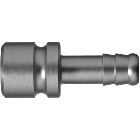 48930320 Nipple - Straight Through - Hose Barb Serto and Rectus  quick coupling Straight through nipples and plugs with full bore work without a valve and thus achieve the best possible flow (flow). The turbulence which is normally caused by the intergrated valves is not present.