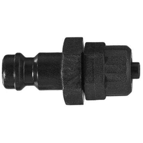 48950540 Nipple - Single Shut-off - Plastic Hose Connection Single shut-off nipples/ plugs work without valve in the nipple. The flow is stalled when the connection is broken. ( Rectus SF serie)