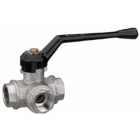 52010980 Ball Valve One-piece - 3 way One-piece ball valve with reduced bore for easy and economical applications.