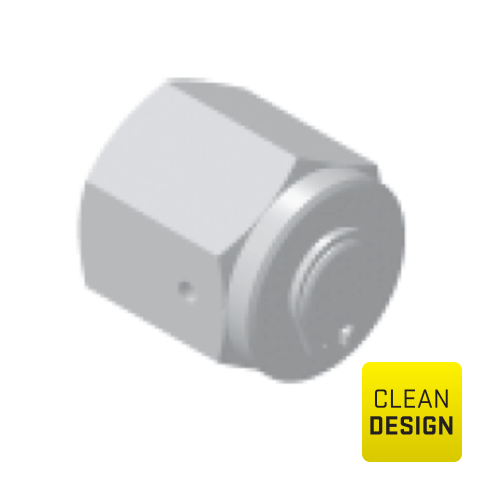 94204400 Cap - Female UHP (gland) plug in low sulfur or standard SS316L stainless steel are internal or/and external electropolished and packed in a class 10 cleanroom.