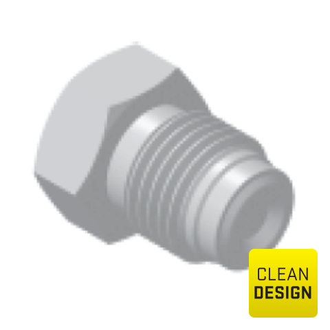 94205100 Plug - Male UHP (gland) plug in low sulfur or standard SS316L stainless steel are internal or/and external electropolished and packed in a class 10 cleanroom.