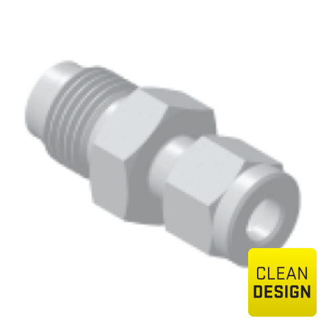 Tube Fitting Connector FSM1/4_8mm SS316L EP Ra