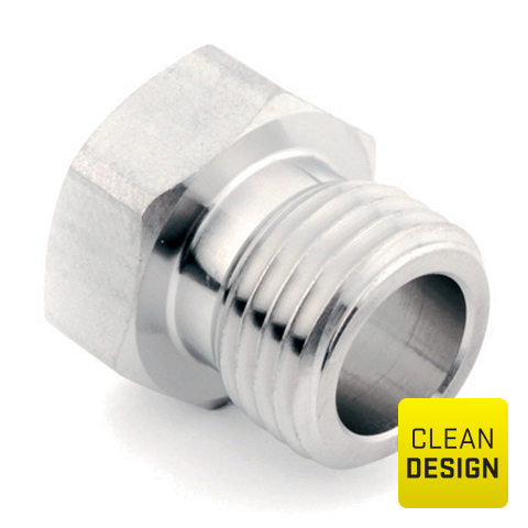 94208700 Nut - Male UHP face seal nut in low sulfur or standard SS316L stainless steel are internal or/and external electropolished and packed in a class 10 cleanroom. They are designed to offer a high purity leakfree metal to metal seal for critical vacuum to high pressures.