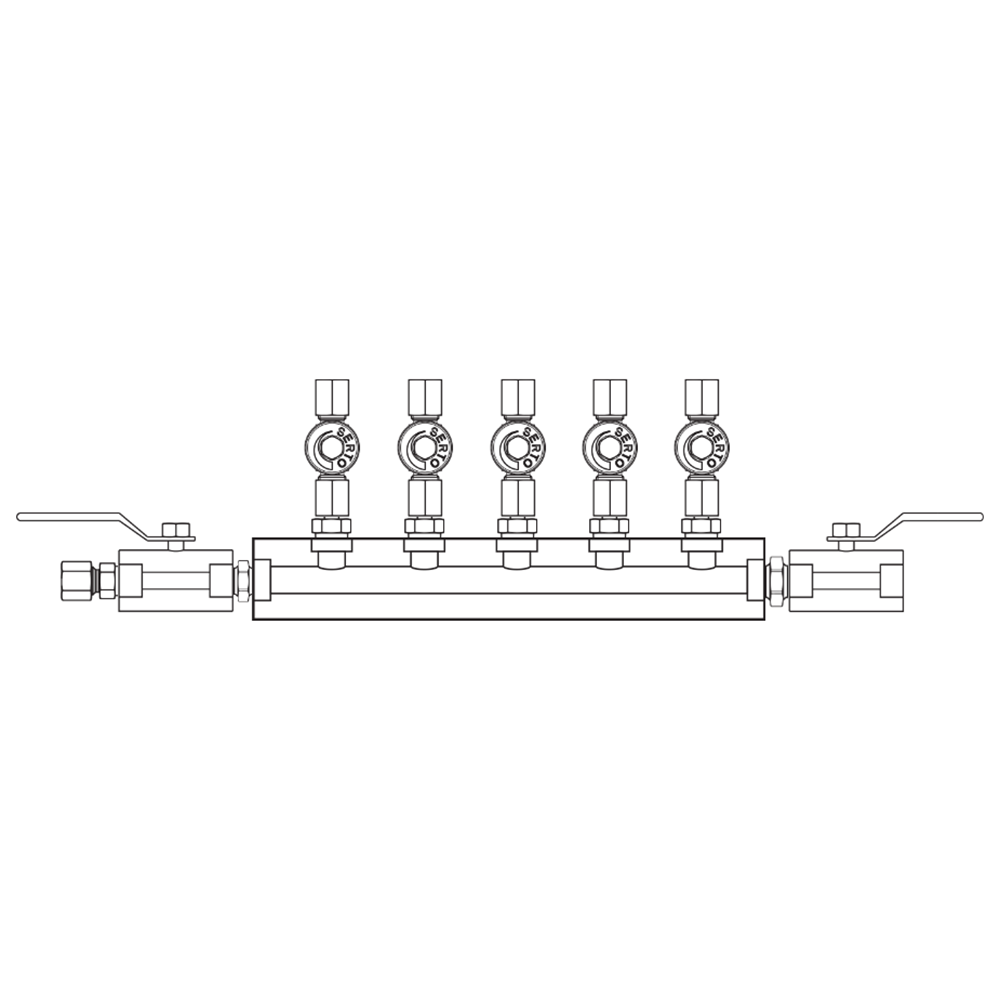 M2055032 Manifolds Stainless Steel Single Sided