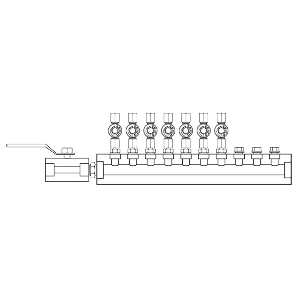 M2075010 Manifolds Stainless Steel Single Sided