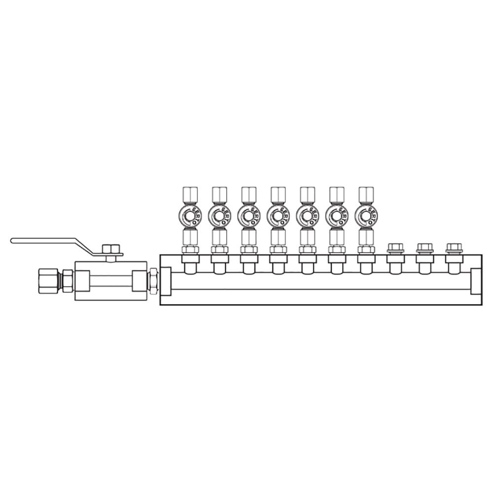 M2075020 Manifolds Stainless Steel Single Sided