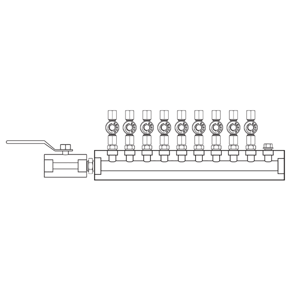M2095010 Manifolds Stainless Steel Single Sided